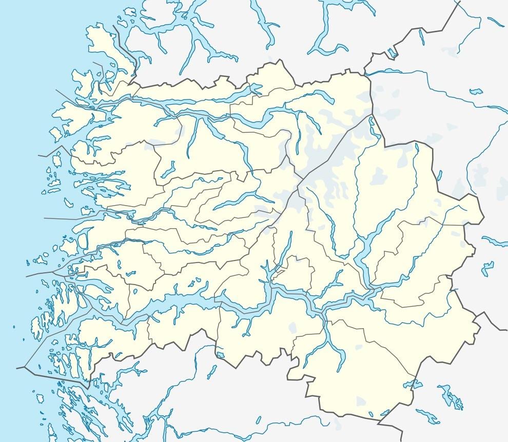 Žemėlapis senųjų Norvegija