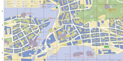 Norvegija, Alesund miesto žemėlapis