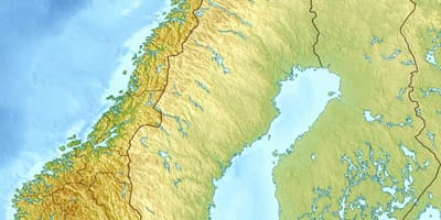 Norvegija topo žemėlapį