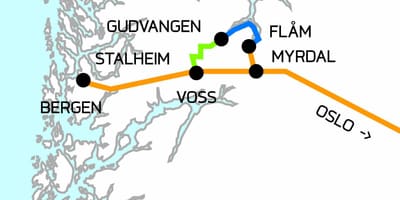 Žemėlapis Norvegija trumpai