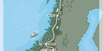 Kempingas Norvegijos žemėlapis
