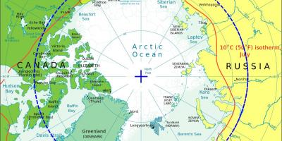 Arkties Norvegijos žemėlapis