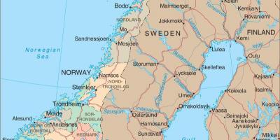 Žemėlapis Norvegija