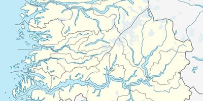 Žemėlapis senųjų Norvegija
