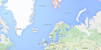 Špicbergeno Norvegijos žemėlapis