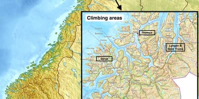 Tromsø Norvegija žemėlapyje